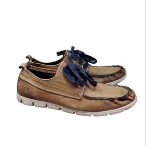 Bed Stu Mens Leather Loafer Slip on moc shoes sneakers sz 11